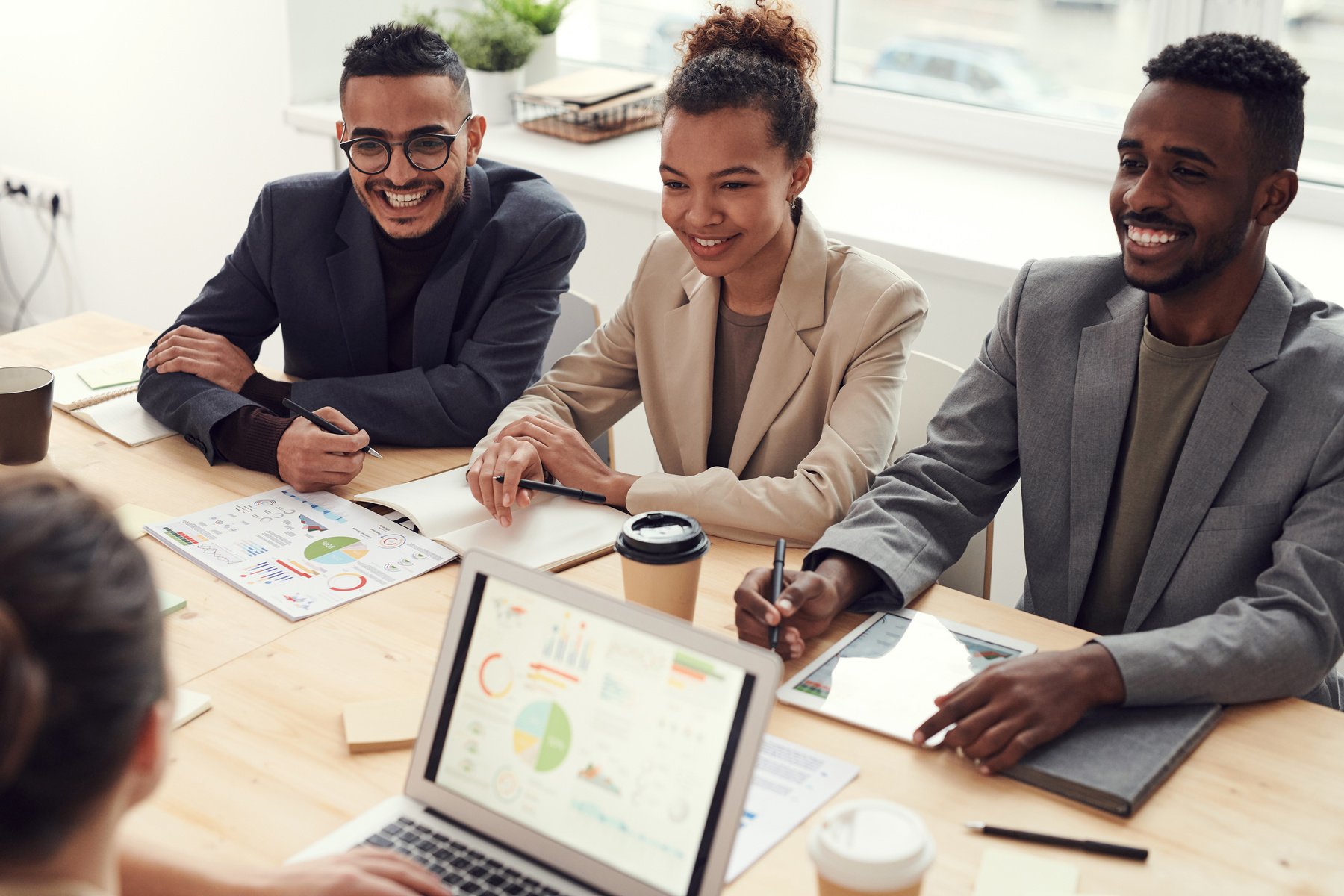 Diverse group of young professionals in the office